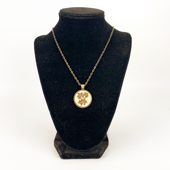 Wood Laser Engraved Beach Theme Necklace 24” - Picture 2 of 6